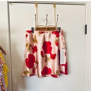 🌹Floral Skirt - Red and Pink NWT
